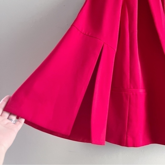 Eloquii Slit Sleeve Button Front Blazer in Red, Size 18 - Picture 7 of 13